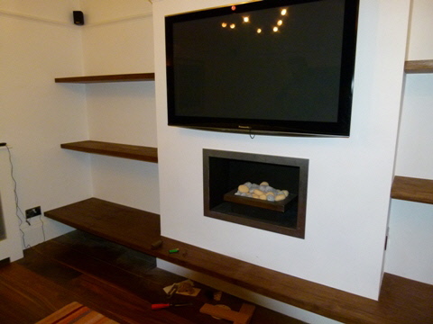 Upminster Walnut shelving